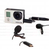 ไมโครโฟนแบบคอนเดนเซอร์กล้อง Gopro 4,3+,3,2,กล้องวิดีโอ เสียงดีคมชัด